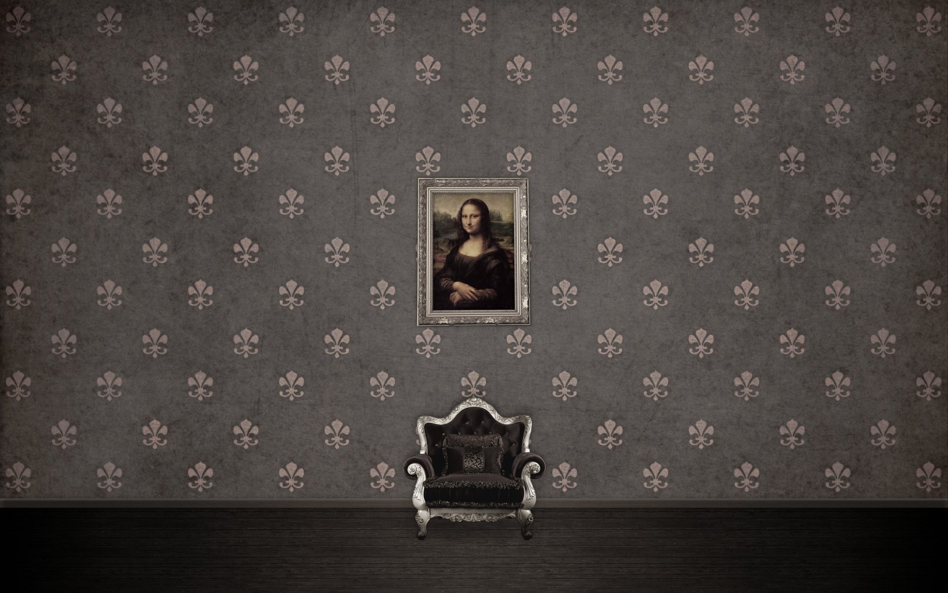mona lisa tekstury wzory fotel obraz tekstury modele obraz 2560x1600