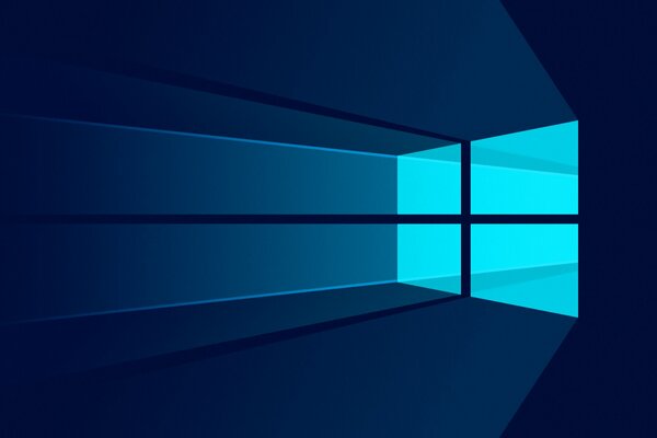 Logo Microsoft na niebieskim tle