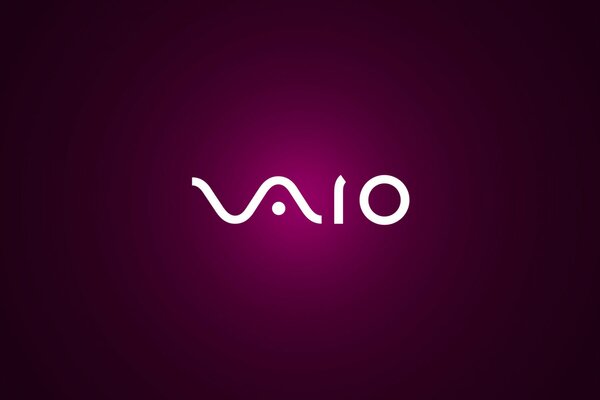 Napis vaio na liliowym tle