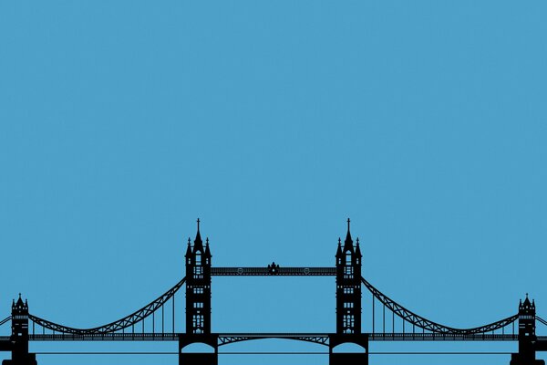 Londyn. Tower Bridge wieczorem