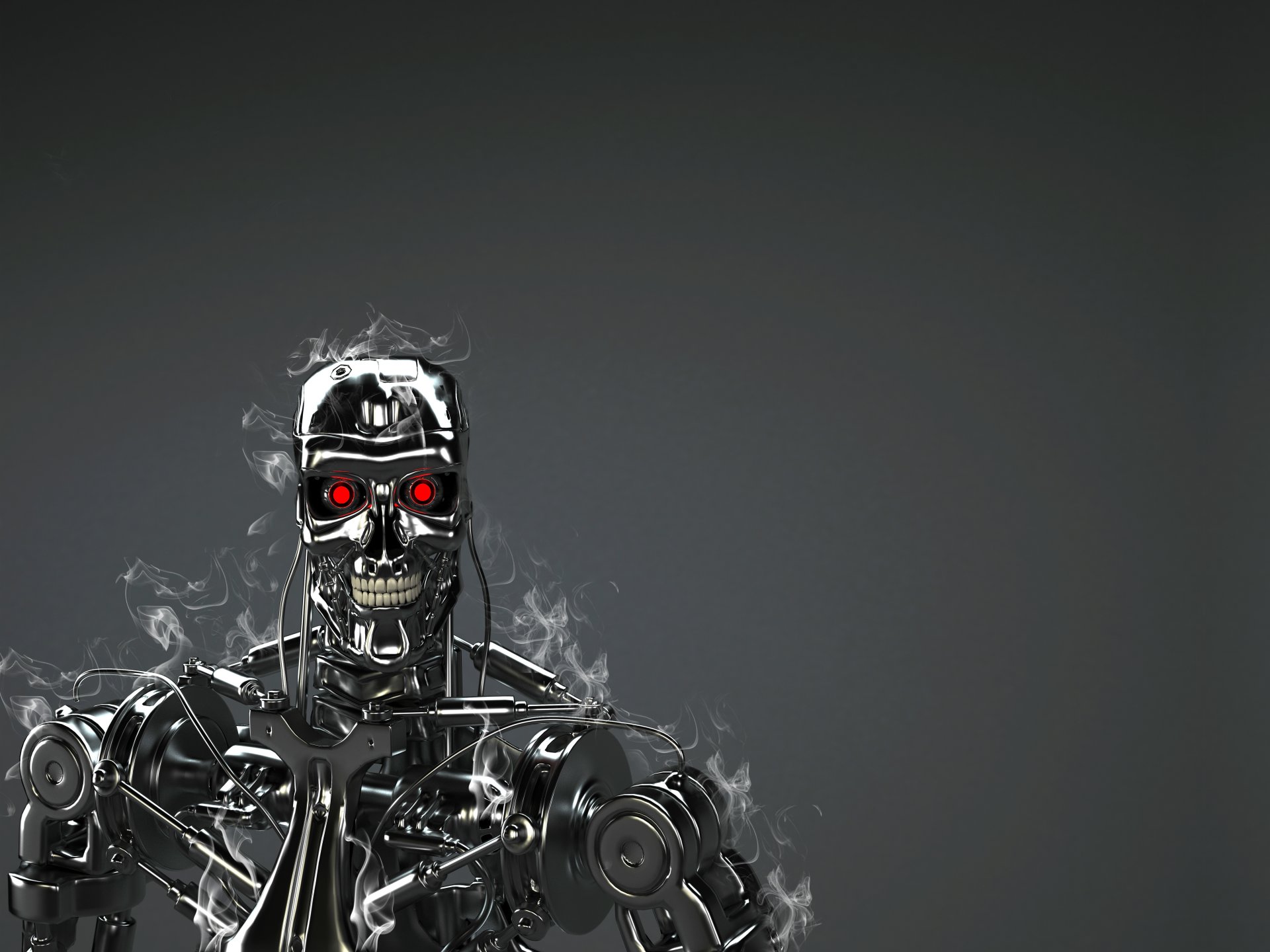 robot technologia czerwone oczy terminator t-800