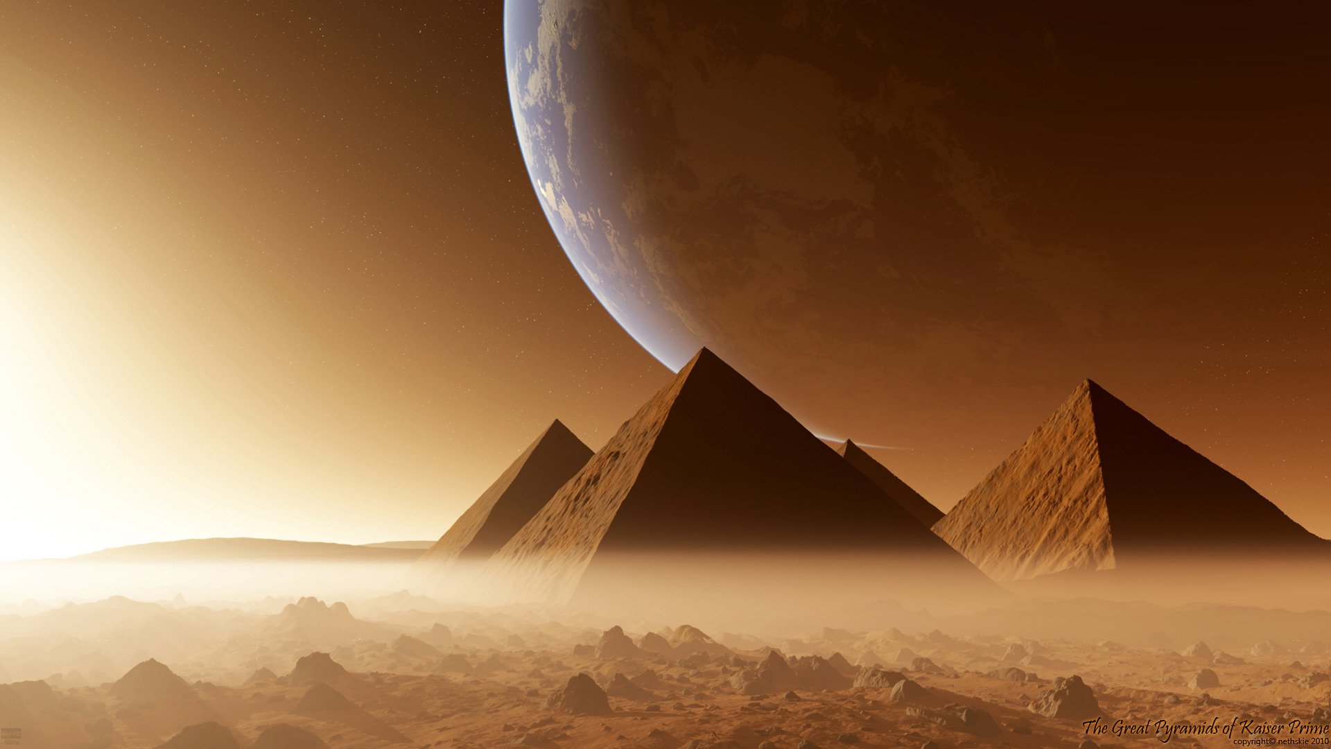 пирамиды планета пустыня