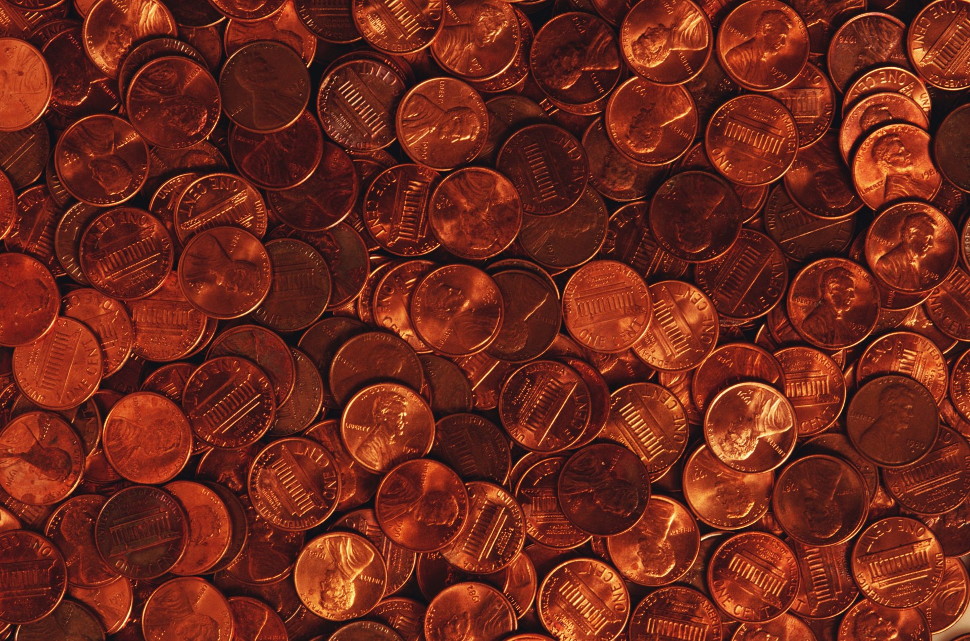 monety pieniądze tekstury metalowe napis centy jeden cent usa tekstura metal napis centy jeden cent
