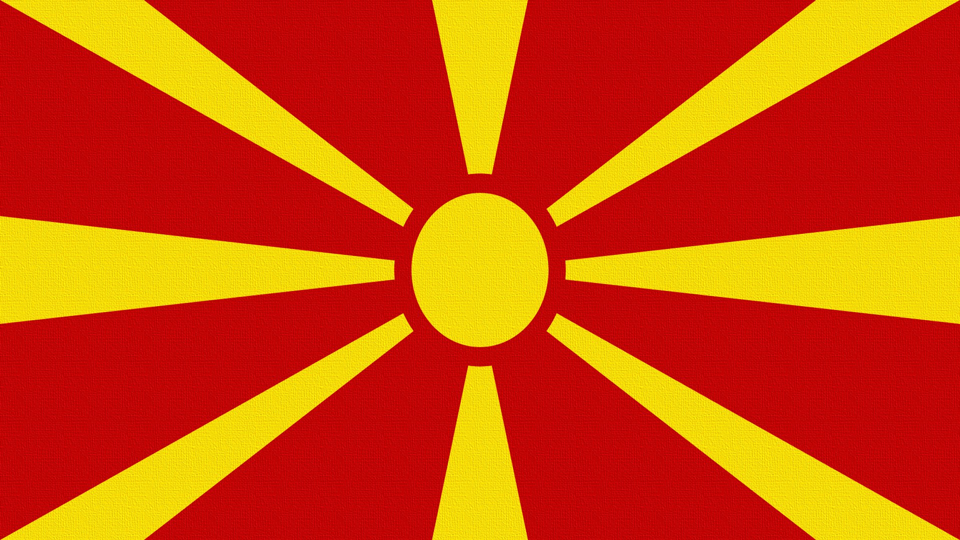 flaga macedonia słońce promienie