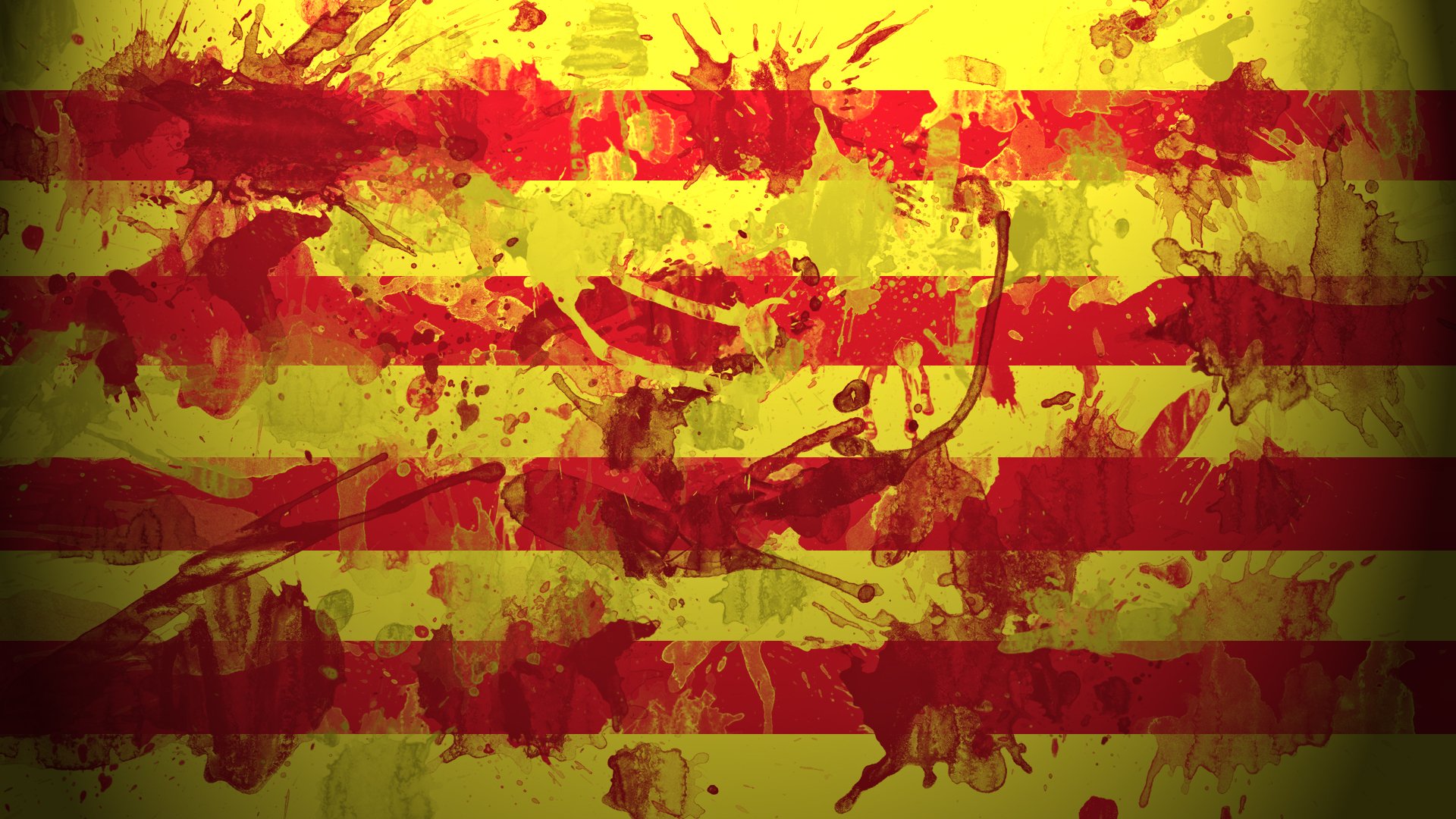 испания каталония флаг барселона каталонии catalonha краски брызги