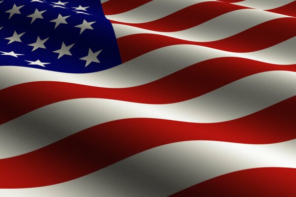 На флаге сша нарисованы полосы и звезды
