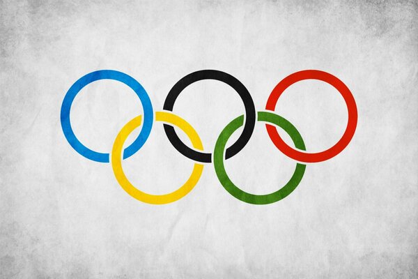 Flaga olimpijska, kolorowe pierścienie
