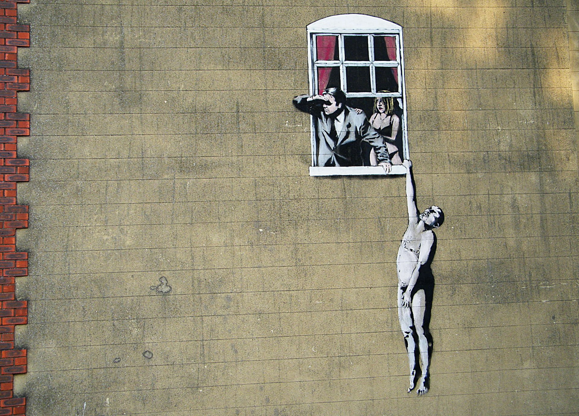 banksy graffiti sytuacja