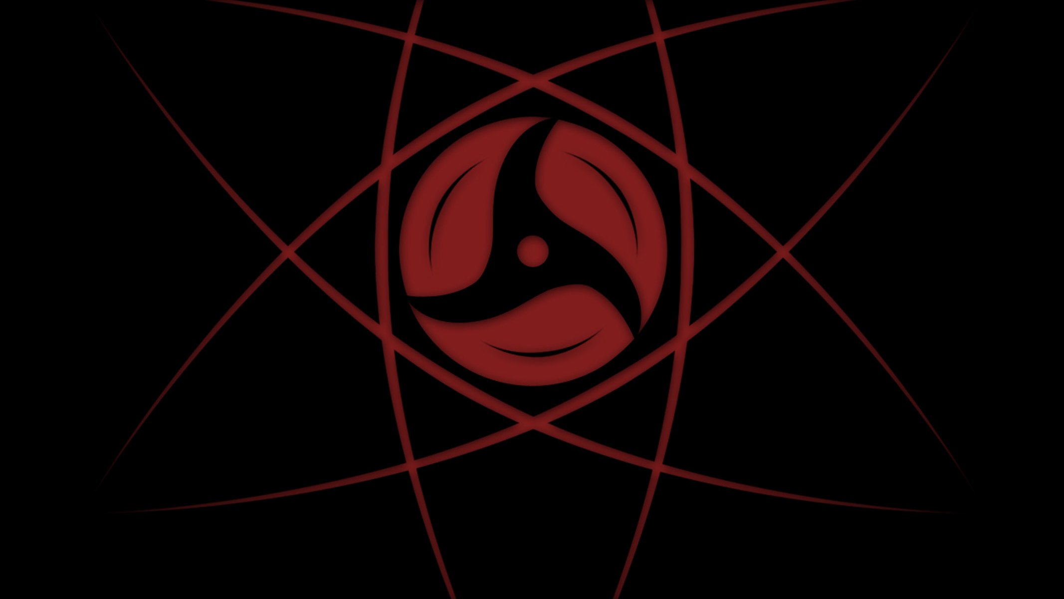 anime naruto sharingan czarne tło