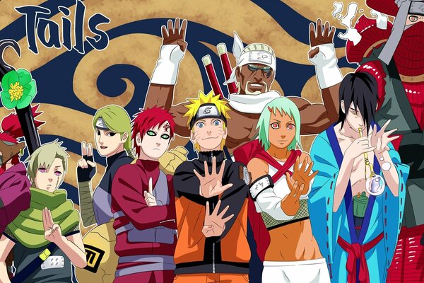Plakat anime. Naruto, Gaara. 