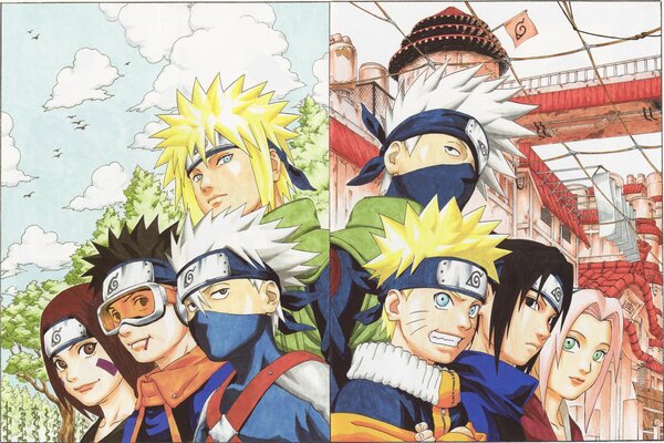 Sasuke Sakura i Kakashi razem