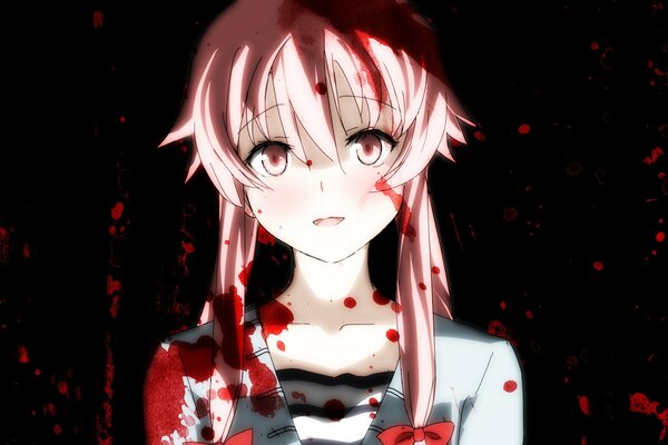 Mirai Nikki we krwi spojrzenie Anioła
