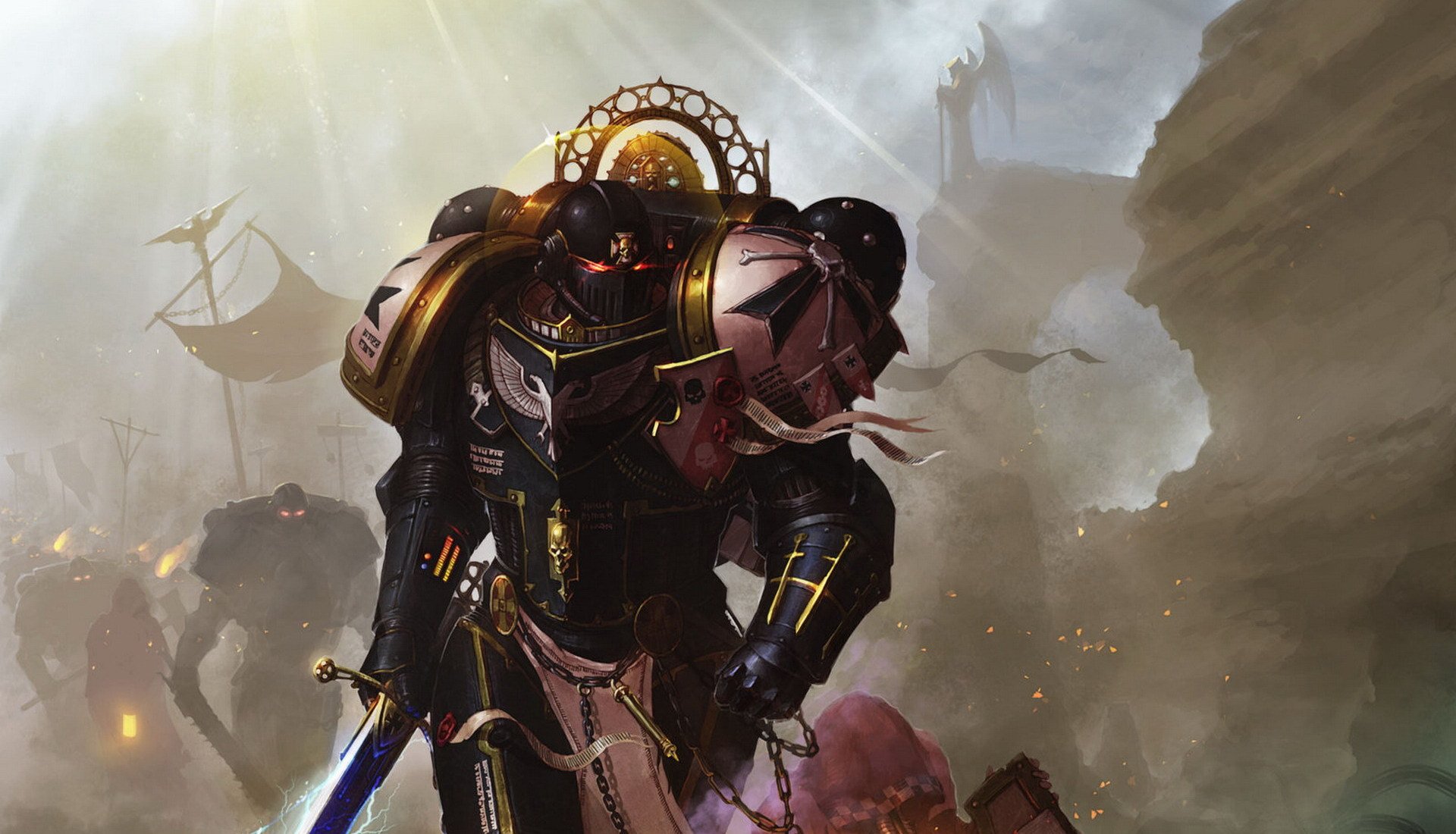 warhammer warhammer 40k космические десантники космодесант черные тамплиеров императоров чемпион чемпион императора