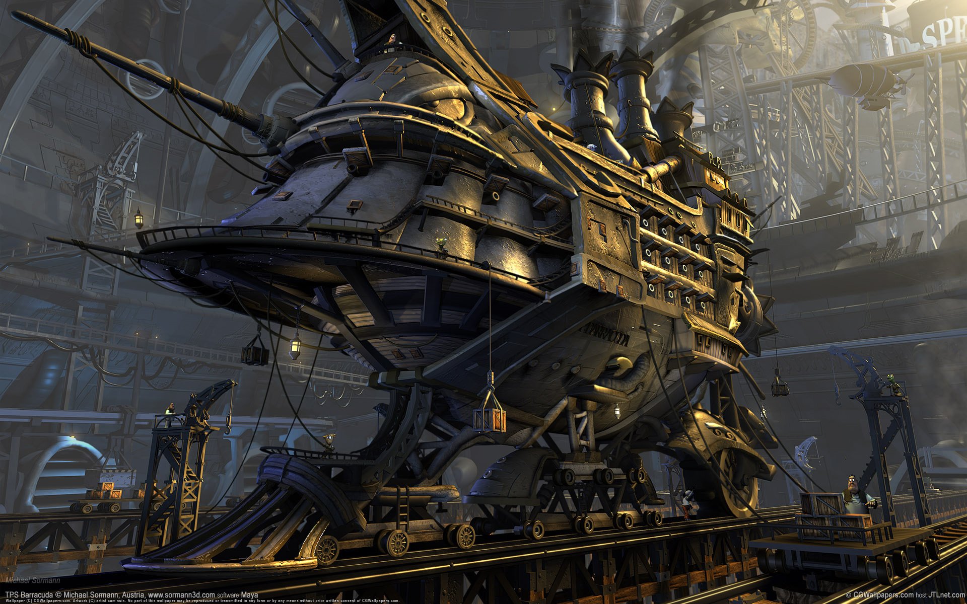 tps barracuda steampunk budowa statek