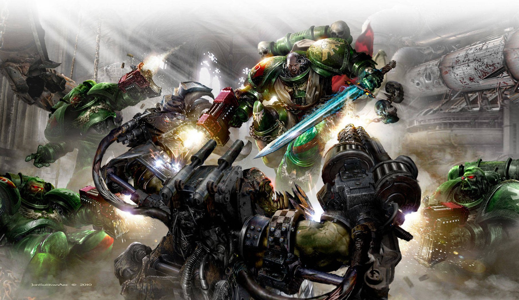 warhammer 40k темные ангелы темные ангелы космодесант орк болтер меч
