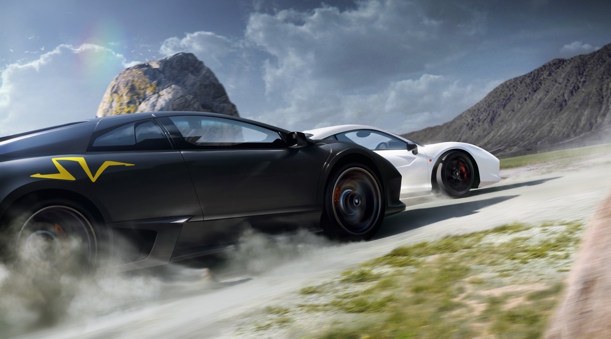 lamborghini спортивные italia 458 арт ferrari murcielago машины