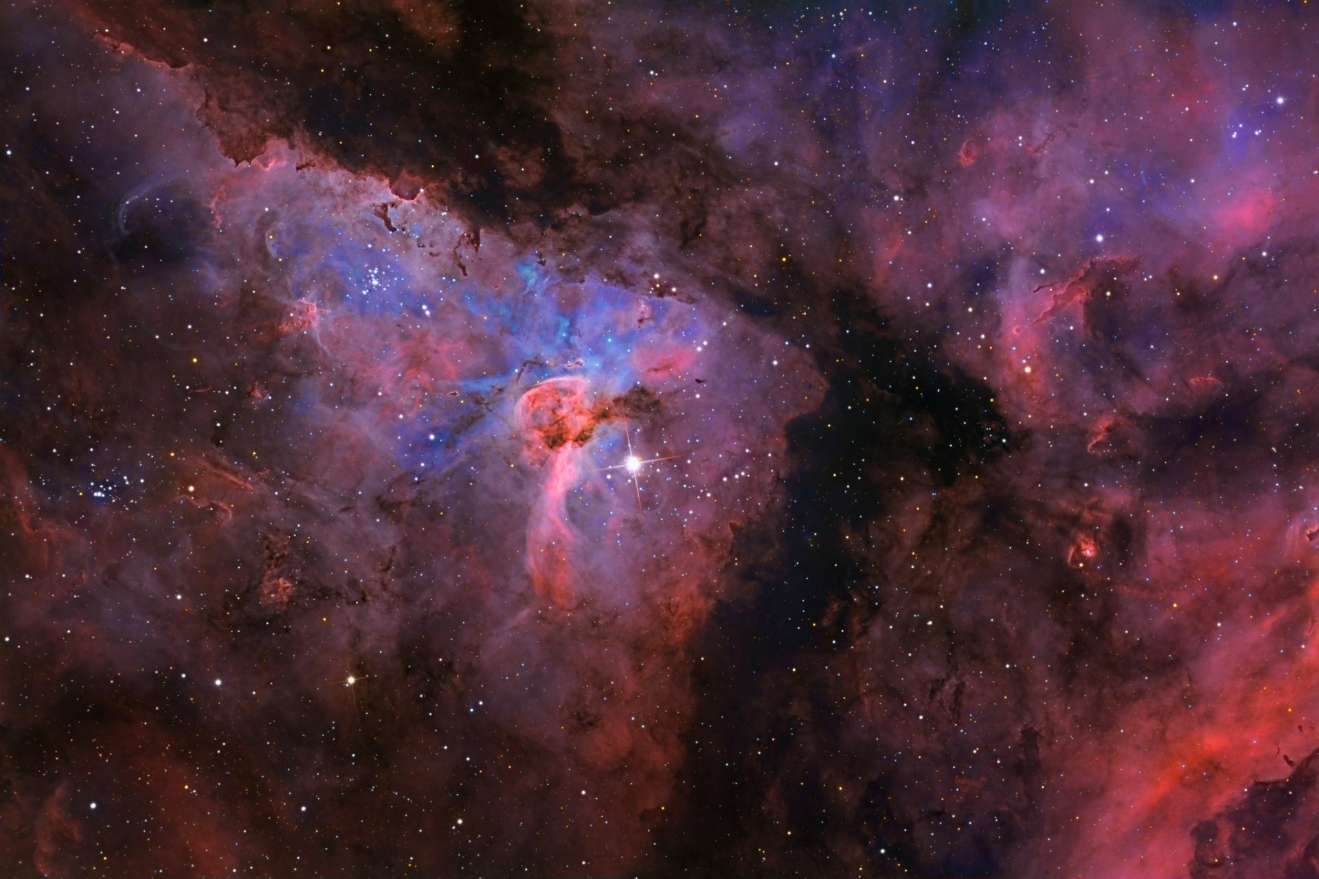 туманность киля ngc3372 созвездие пространство мироздание космос