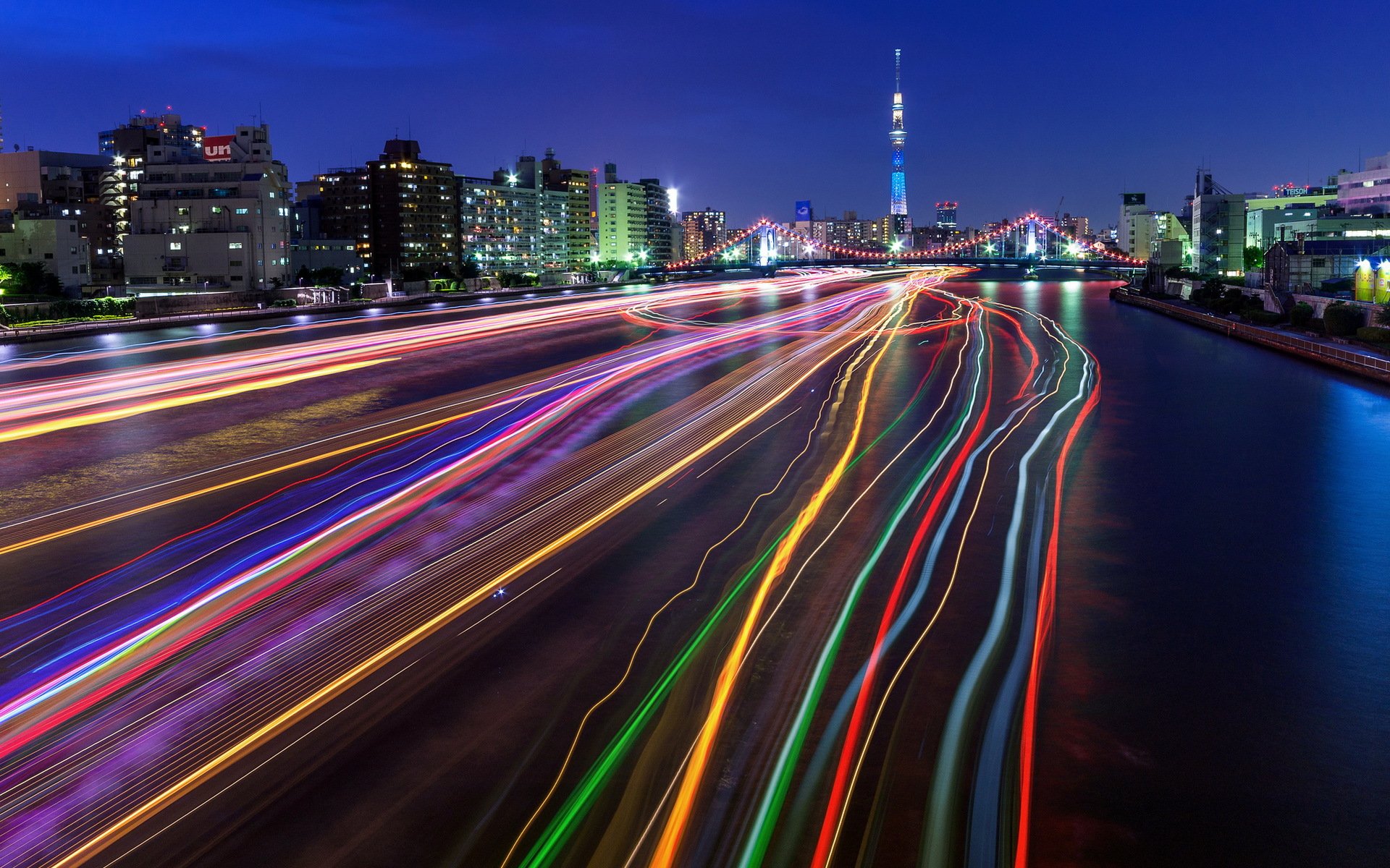 tokyo sky tree легких трасс город длинные выдержки