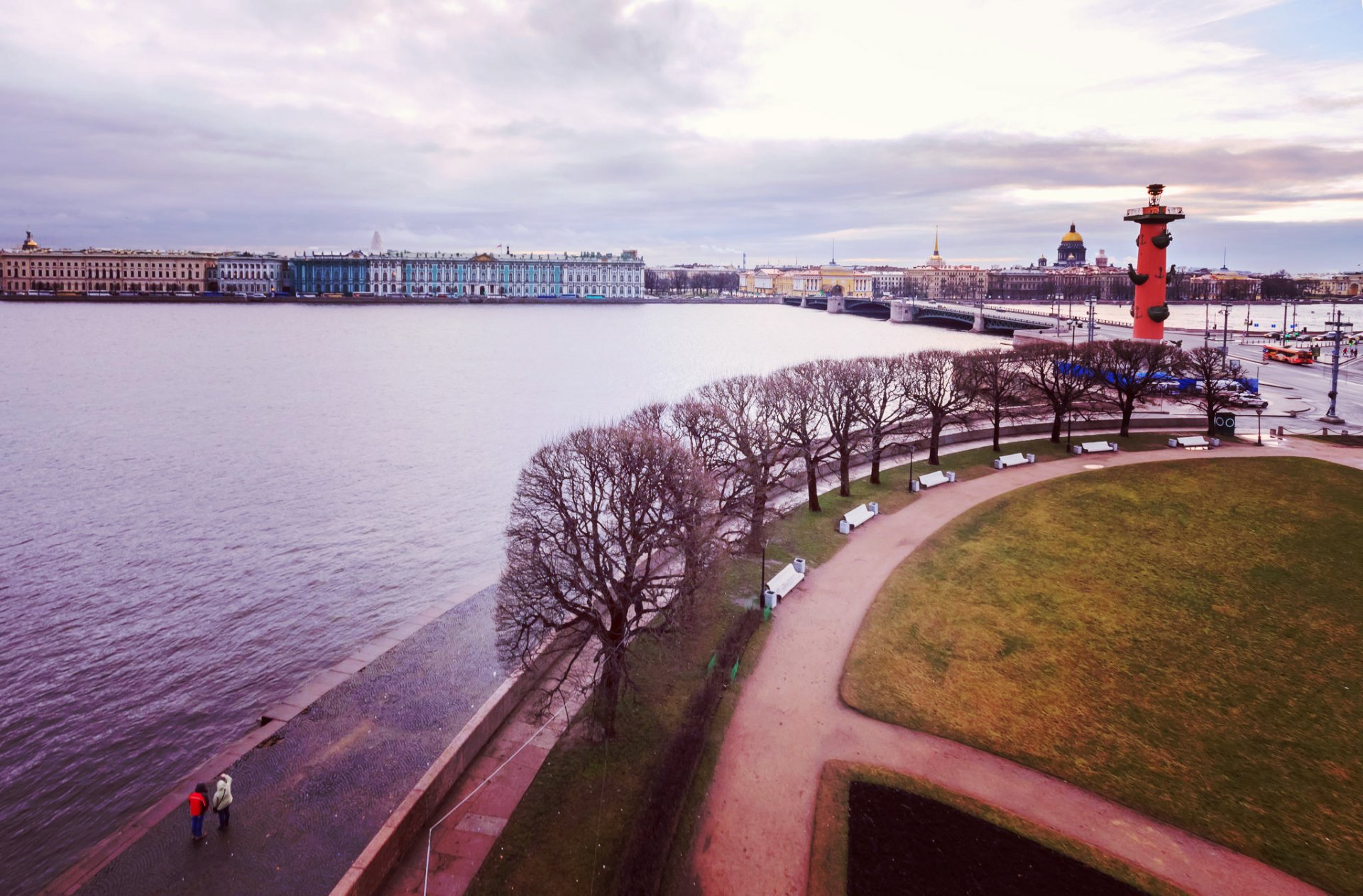 санкт-петербург питер россия спб река нева осень тучи
