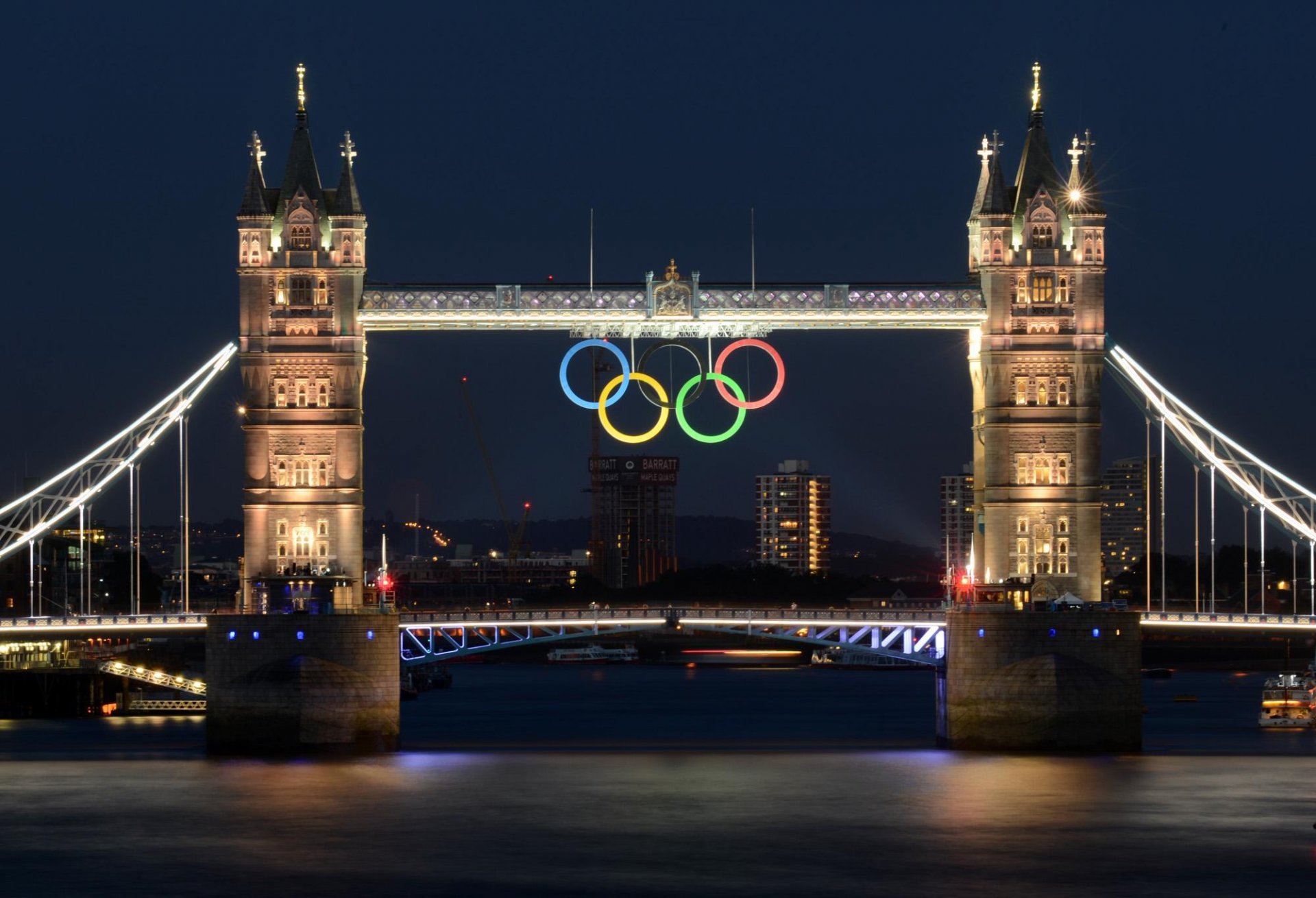 londyn rzeka tamiza tower bridge most 2012 olimpiada