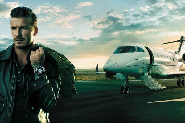 David Beckham na wybiegu