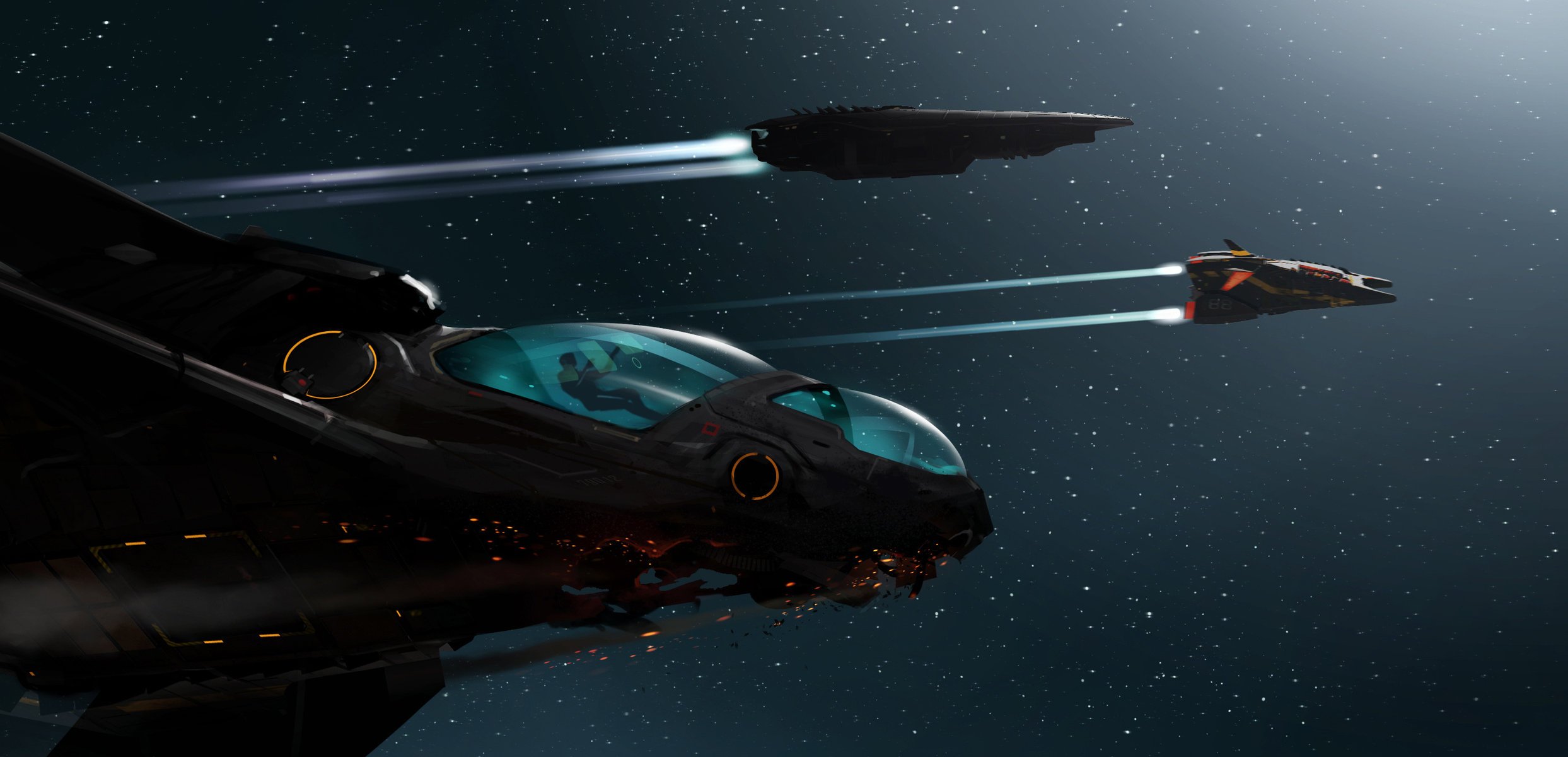 ryvax art dangerous kosmos lot elite gwiazdy statki