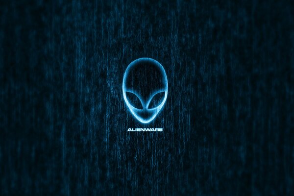 Brand logo alien blue