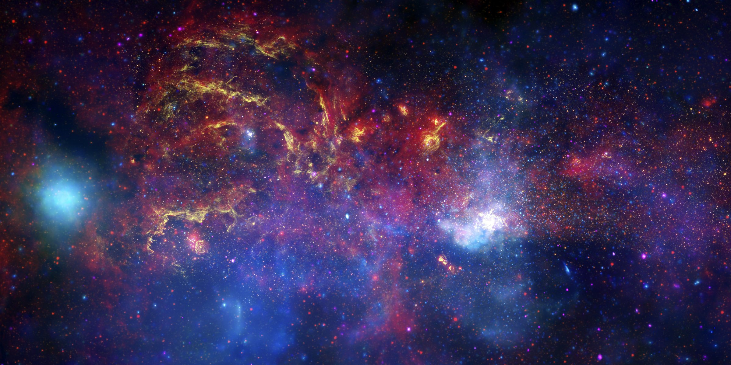 galaktyka droga mleczna centrum teleskop hubble chandra spitzer