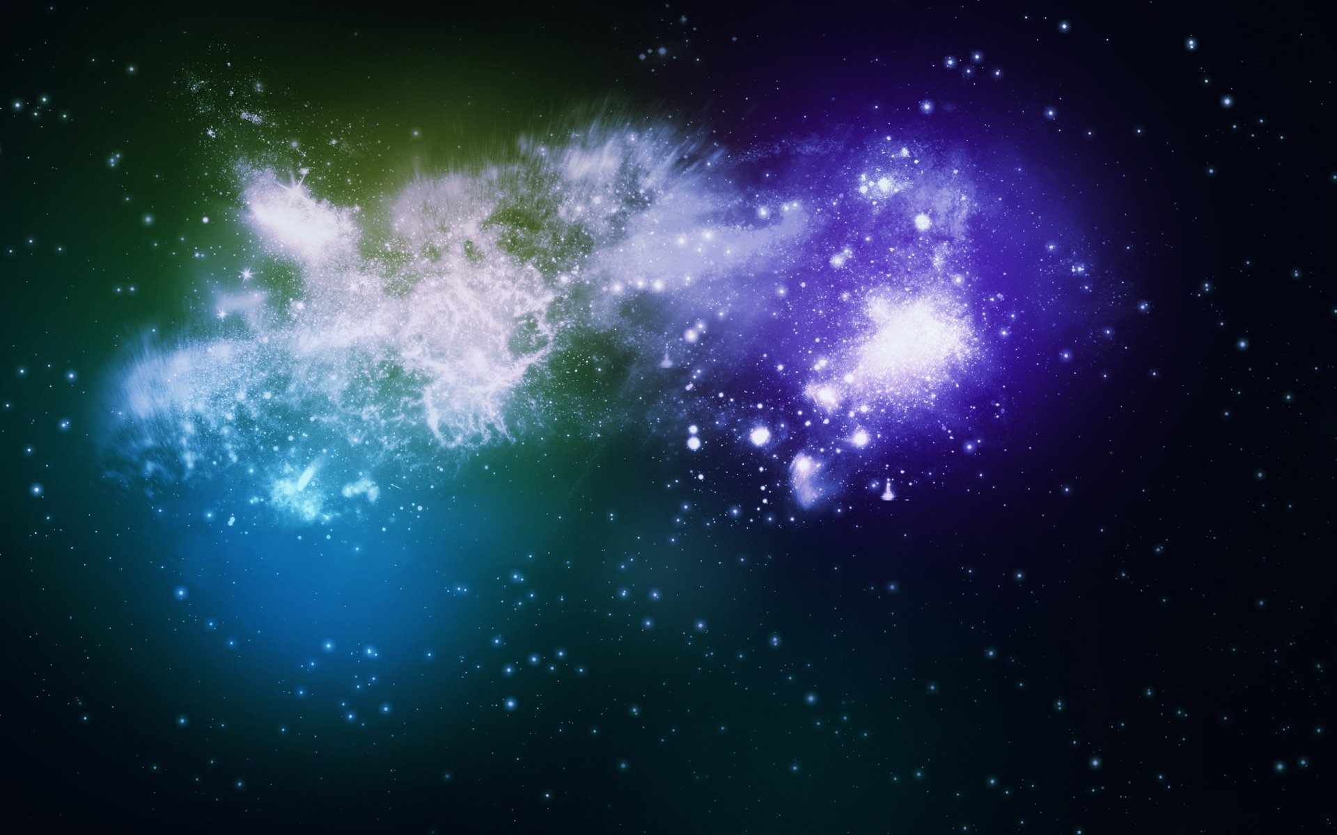 космос галактика звезды краски пространство цвета 2560x1600