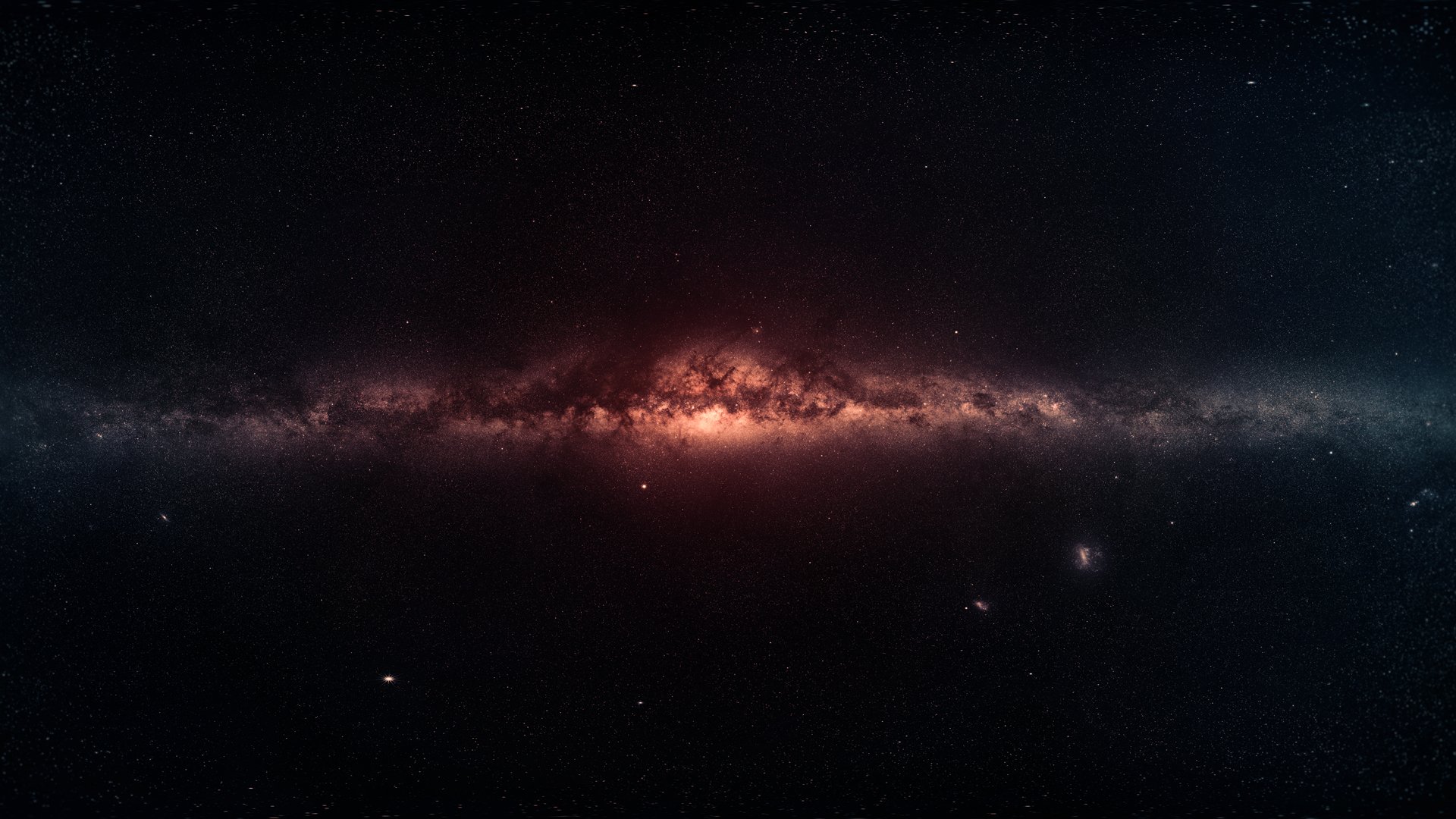 kosmos gwiazdy droga mleczna galaktyka przestrzeń 1920x1080