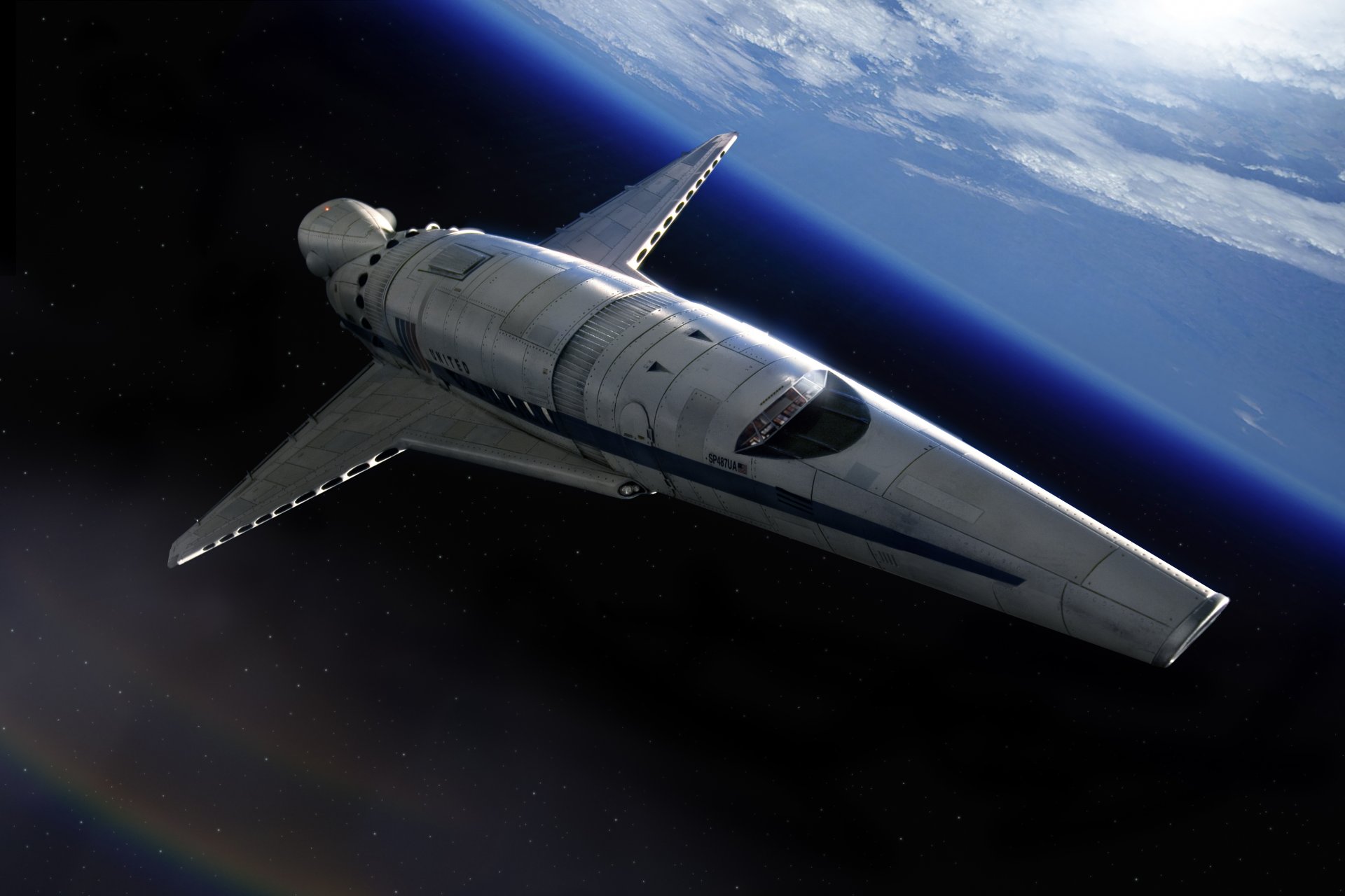 арт планета звезды космический корабль