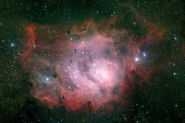 Созвездие стрельца в туманности ngc 6523