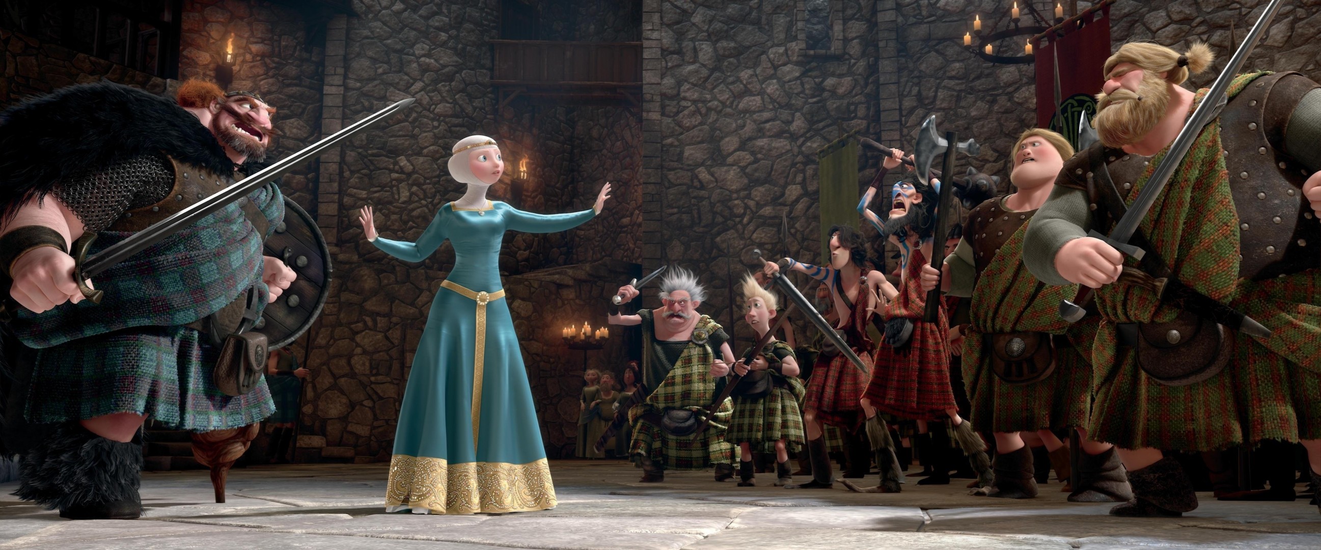 pixar красные волосы принцесса пленка фильм мерида воины дисней шотландия король королева