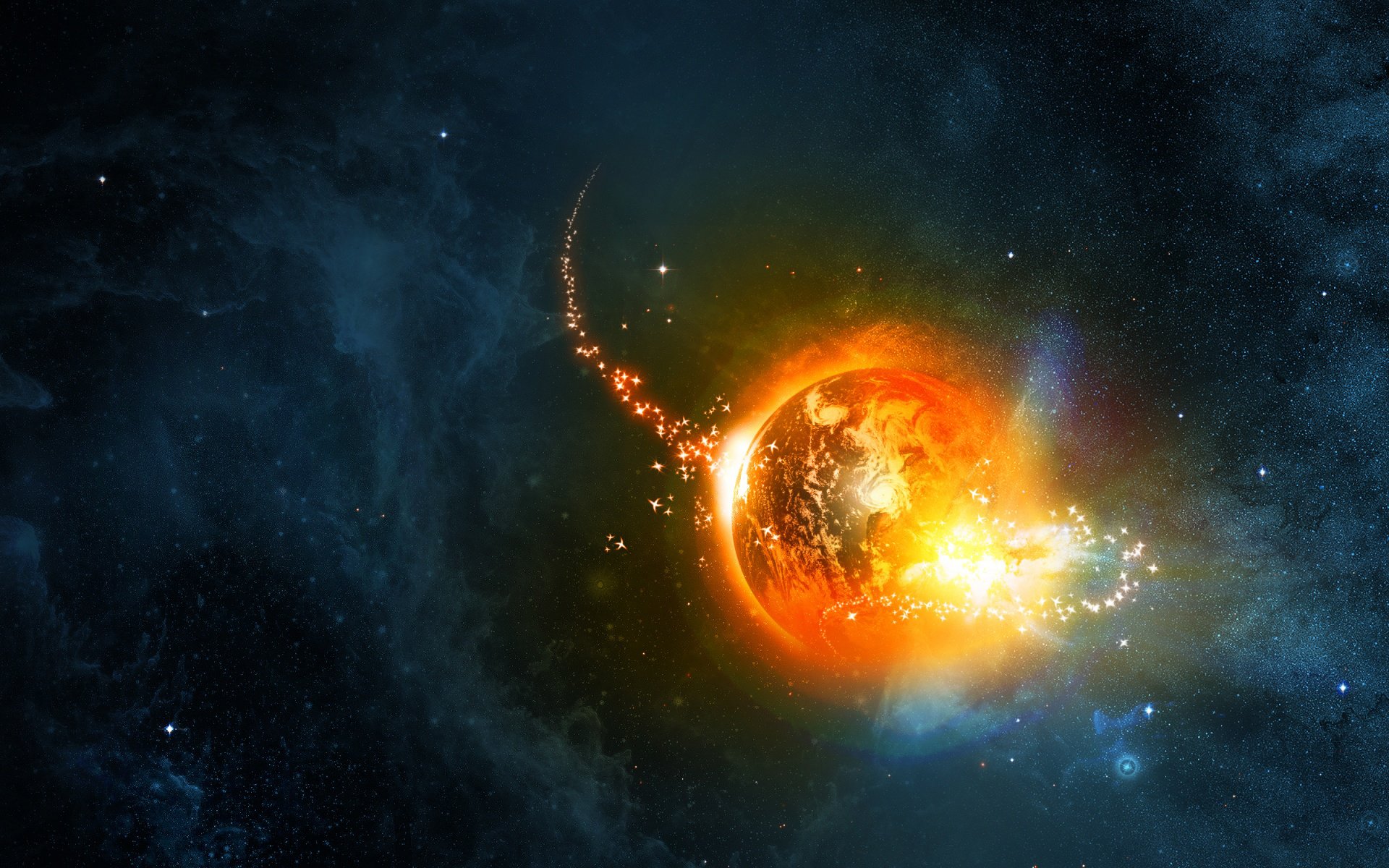 planeta ziemia anomalia gwiazdy mgławica