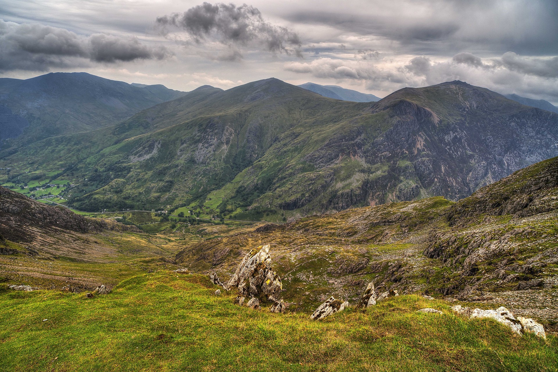 wielka brytania krajobraz góry snowdonia