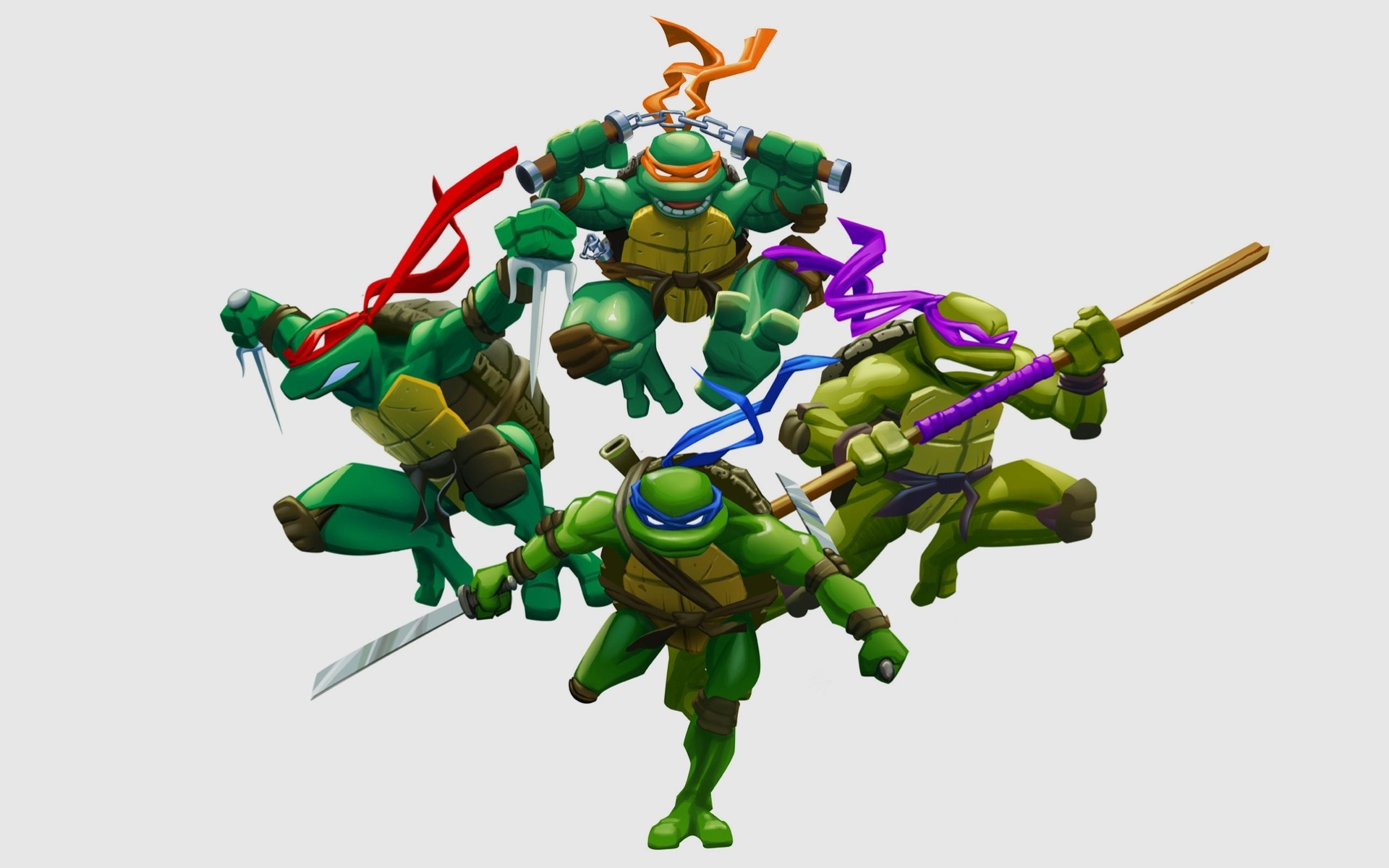 rafael donatello wojownicze żółwie ninja leonardo michał anioł