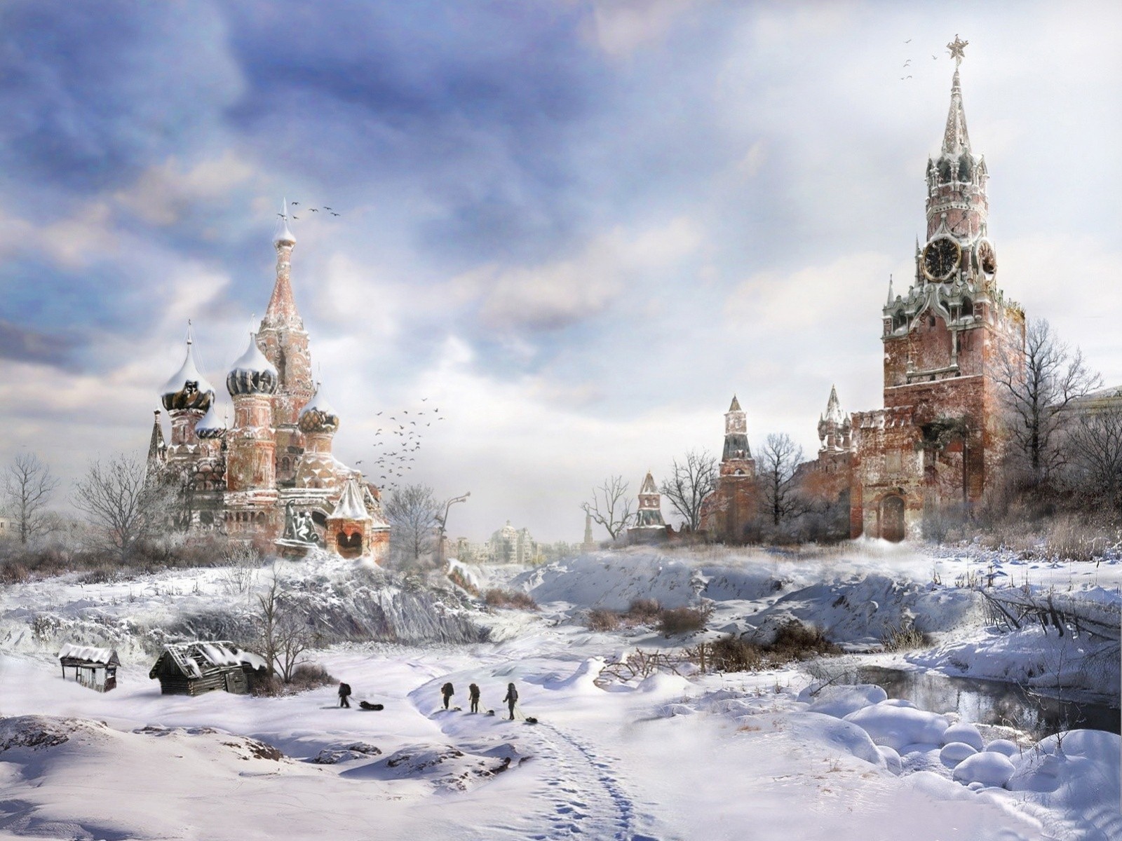 кремль зима разрушение