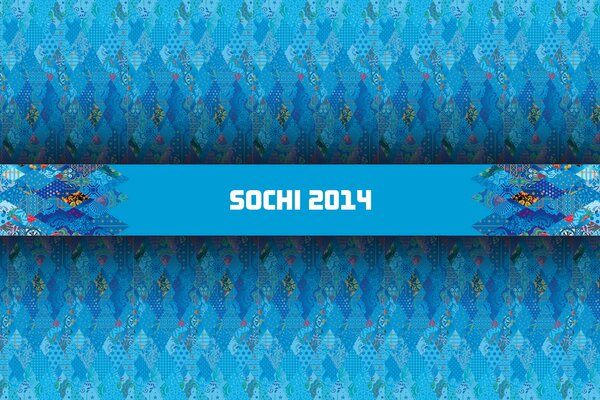 Emblemat olimpiady w Soczi 2014, Kolor Niebieski