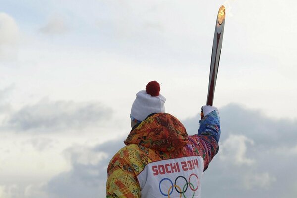 Nosiciel pochodni na Igrzyskach Olimpijskich w Soczi 2014