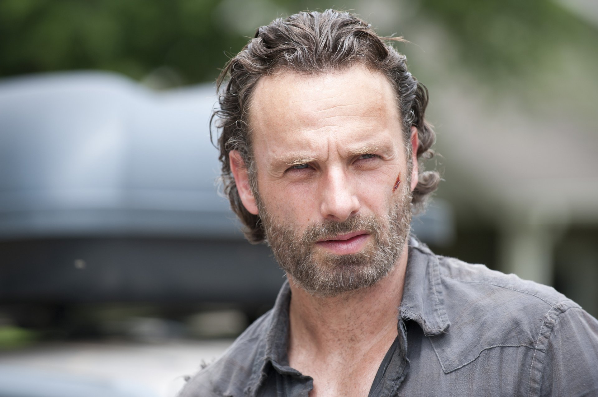 andrew lincoln twarz spojrzenie the walking dead the walking dead