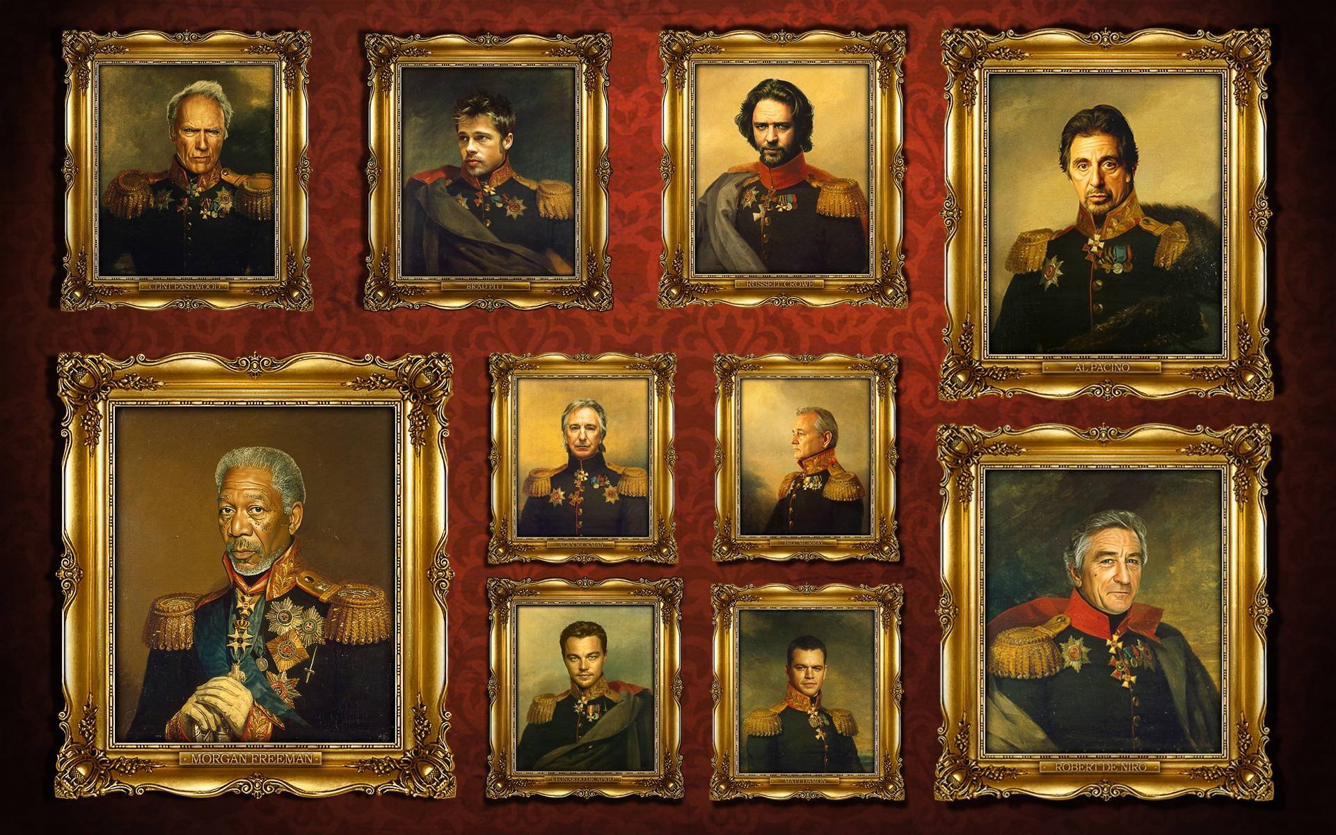 generałowie gwiazdy rama generałowie rosyjscy 1812 mundur rosyjskiego generała od 1812 clint eastwood brad pitt russell crowe al pacino morgan freeman alan rickman bill murray leonardo dicaprio