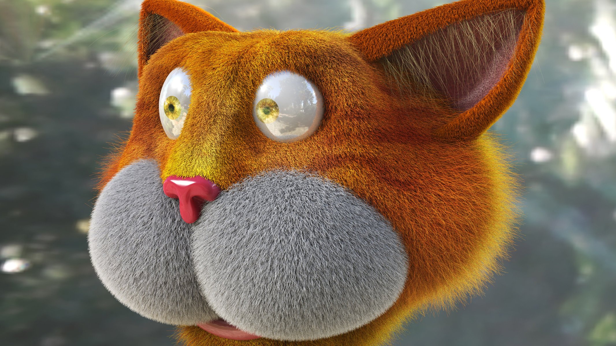 3d кот шары