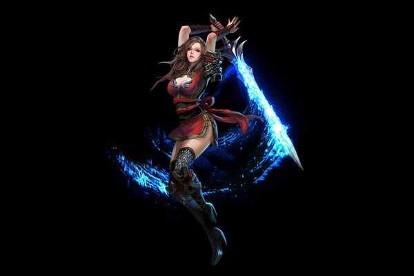 Anime dziewczyna z magicznym mieczem