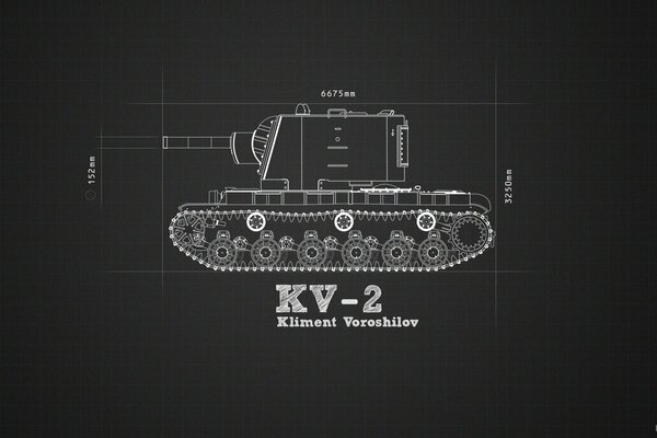 Radziecki czołg KV-2 Woroszyłow