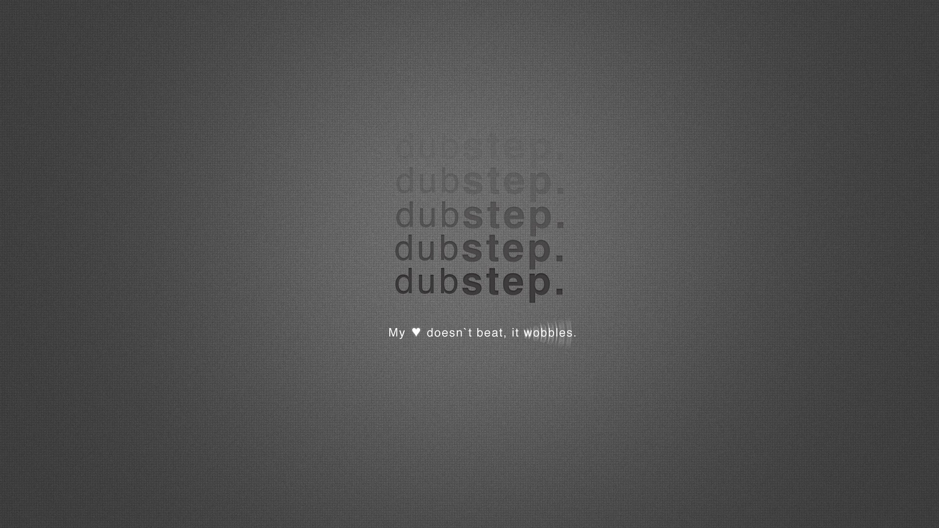 dubstep muzyka napis minimalizm