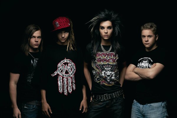 Zespół rockowy Tokio Hotel, wspólne zdjęcie