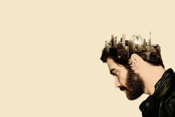 Jake Gyllenhaal z brodą