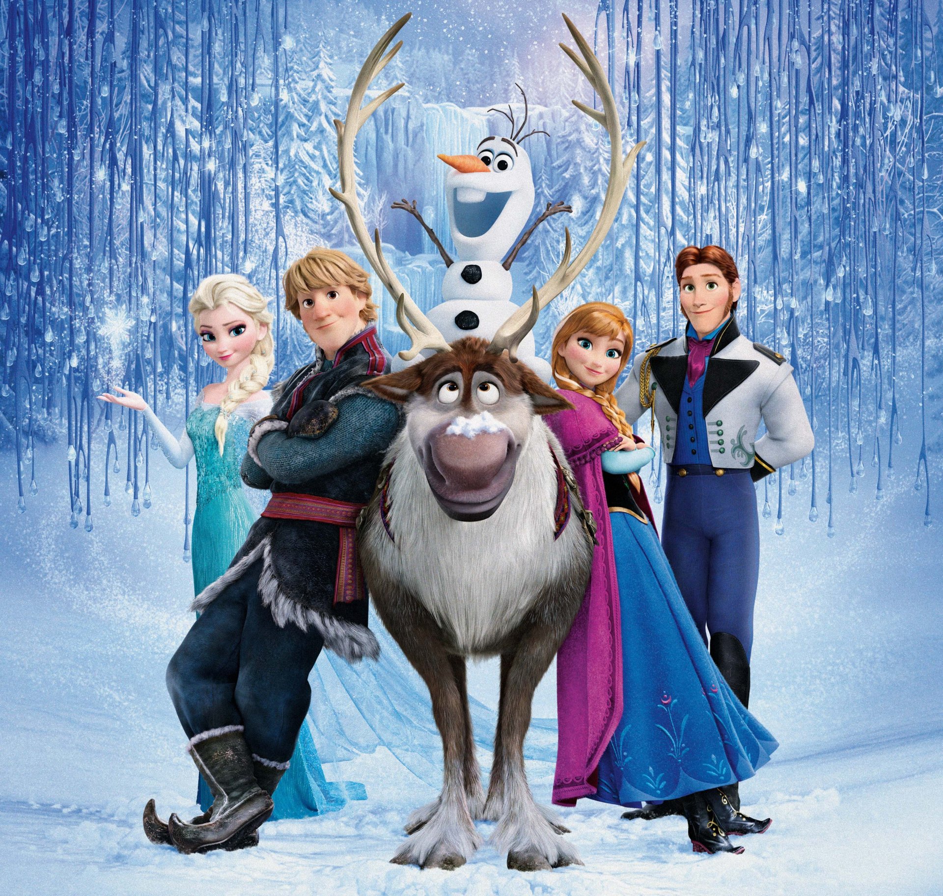 mrożone walt disney 2013 arendelle elsa hans anna kristoff sven olaf kraina lodu animacja arendelle królestwo śnieg płatki śniegu zamek lodowy królowa hans jeleń bałwan księżniczka