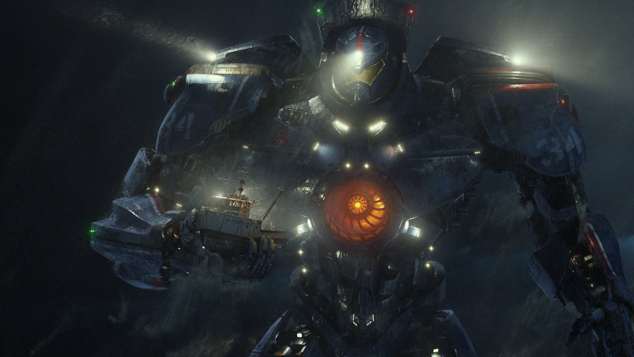 pacific rim pacific rim robot włóczęga statek