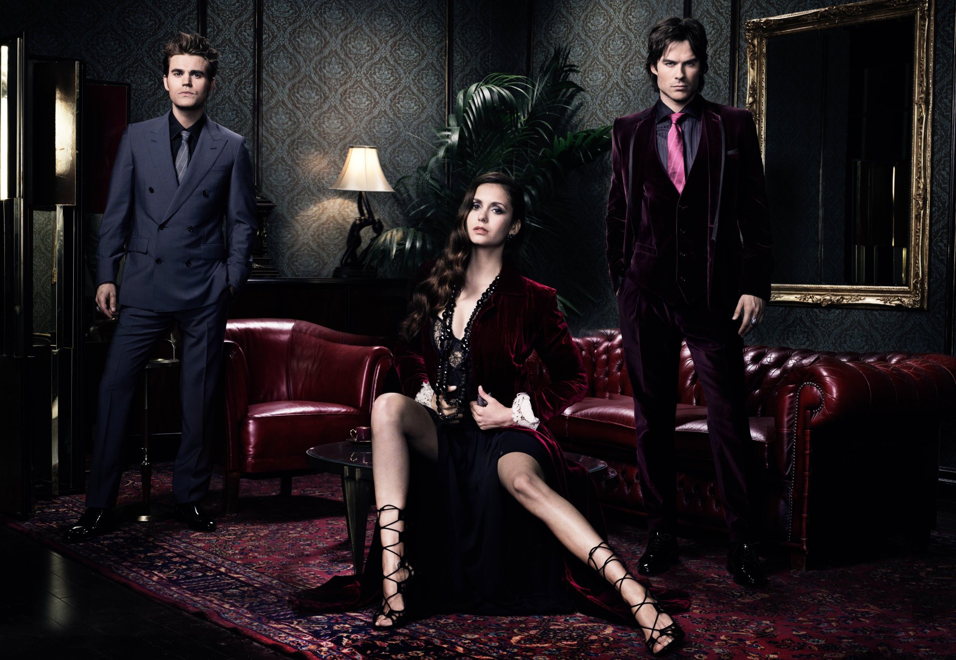 pamiętniki wampirów nina dobrev elena gilbert paul wesley stefan salvatore ian somerhalder ian somerhalder damon salvatore